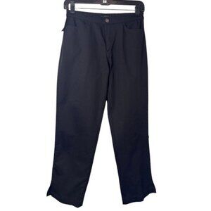 Ikeda black stretch crop high rise pants size 29 NWT
